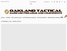 Tablet Screenshot of oaklandtactical.com